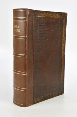 Lot 456 - BROWN (MATTHEW HENRY); a leather bound Bible...