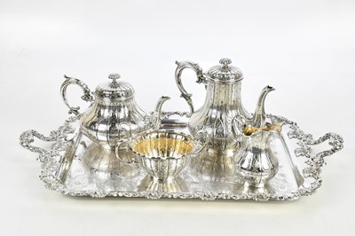 Lot 1428 - ELKINGTON; a good Victorian silver plated four...