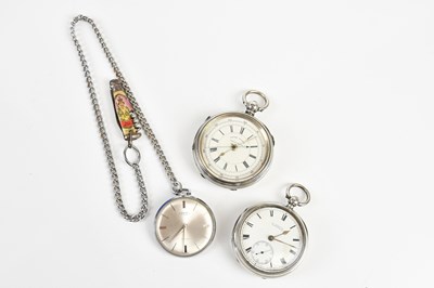 Lot 1664 - A late Victorian hallmarked silver open faced...