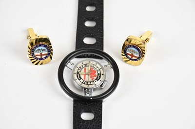 Lot 1684 - ALFA ROMEO; a novelty stainless steel...