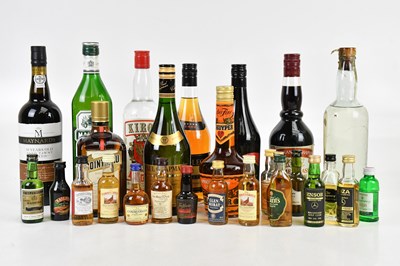 Lot 436 - MIXED SPIRITS; a collection of mixed spirits...