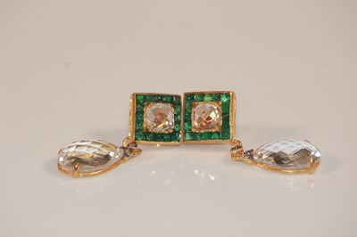 Lot 406 - A pair of silver and silver gilt Art Deco...
