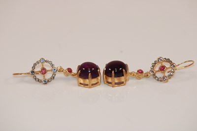 Lot 371 - A pair of silver, silver gilt and 9ct gold...