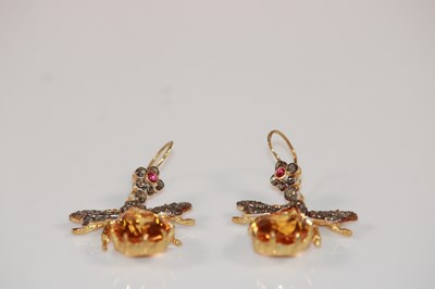 Lot 372 - A pair of silver, silver gilt and 9ct gold...