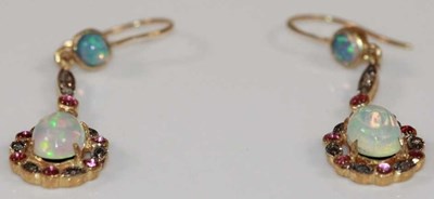 Lot 384 - A pair of silver, silver gilt and 9ct gold...