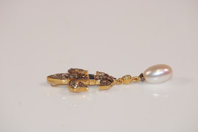 Lot 361 - A silver, silver gilt, 9ct gold diamond,...