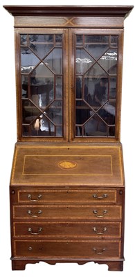 Lot 11 - An early 20th century Edwardian mahogany and...