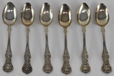 Lot 1078 - A set of six Victorian hallmarked silver...