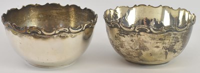 Lot 1052 - WALKER & HALL; a pair of Edward VII hallmarked...