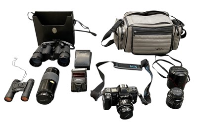 Lot 381 - MINOLTA; a 7000AF camera, with Proquality 49mm...
