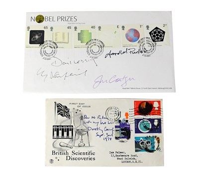 Lot 730 - NOBEL PRIZE; two first day covers bearing the...