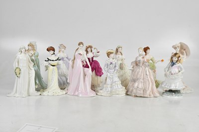 Lot 119 - COALPORT; twelve assorted figures comprising...