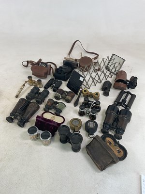 Lot 1103 - A collection of opera glasses, field glasses,...