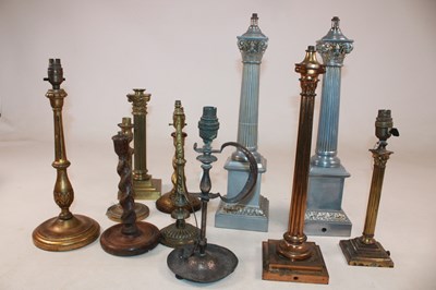 Lot 1229 - A group of decorative table lamps, including a...