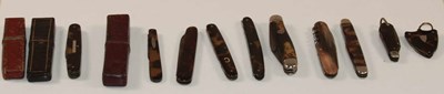 Lot 1007 - An interesting collection of tortoiseshell...