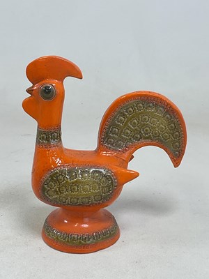 Lot 151 - ALDO LONDI FOR BITOSSI; a large orange and...