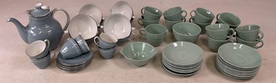Lot 252 - ROYAL DOULTON; an 'Aegean' pattern tea set,...