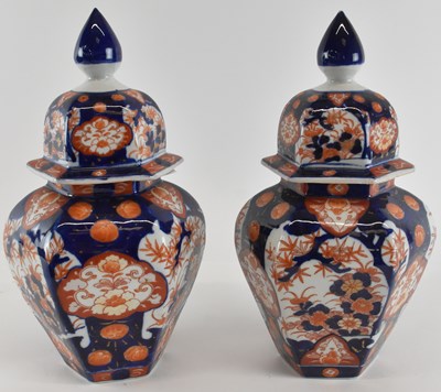 Lot 647 - A pair of early 20th century Japanese Imari...