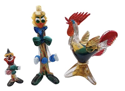 Lot 559 - MURANO; a mid century multicoloured art glass...