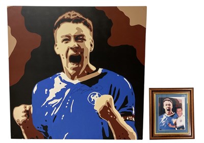 Lot 159 - JOHN TERRY (born 1980); oil on board, self...