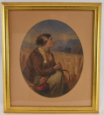 Lot 214 - JAMES HENRY MOLE (1814-1886); an oval...
