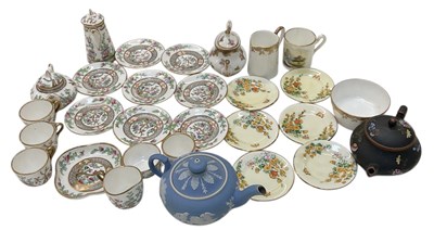 Lot 495 - COALPORT; a part eight setting miniature tea...