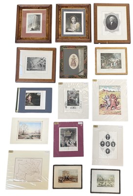 Lot 253 - Fourteen modern prints of 18th century and...