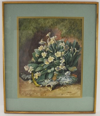 Lot 256 - UNATTRIBUTED; watercolour, still life of...