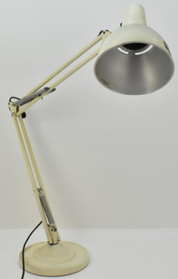 Lot 104 - A vintage white Anglepoise lamp with heavy...