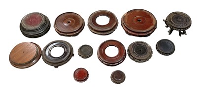 Lot 640 - A collection of ten modern Chinese carved...