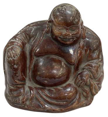 Lot 611 - A 19th century Chinese treacle glazed...
