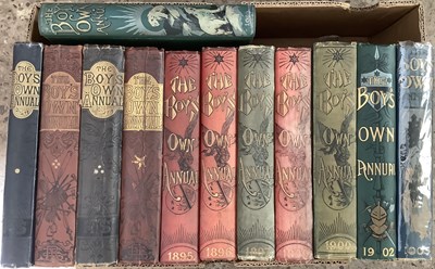 Lot 492 - THE BOY'S OWN ANNUAL, a large broken run,...