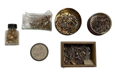 Lot 1134 - A collection of assorted yellow metal, gold...