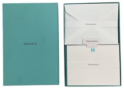 Lot 445 - TIFFANY & CO; a boxed set of gift cards and...