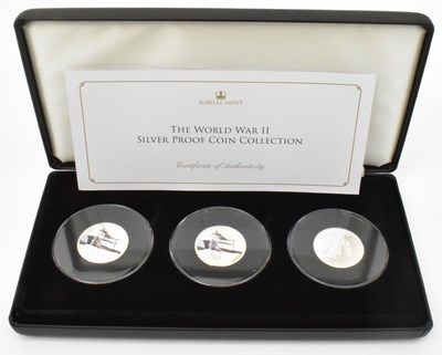 Lot 1455 - JUBILEE MINT; The World War II silver proof...