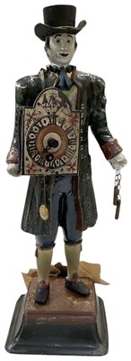 Lot 114 - An early 20th century painted cast iron clock...