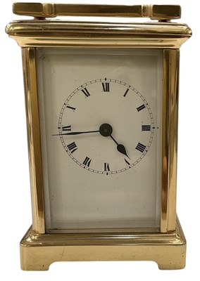 Lot 120 - An early 20th century French brass cased...
