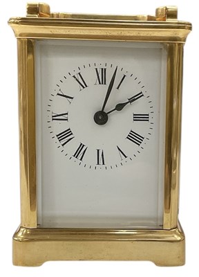 Lot 122 - An early 20th century French brass cased...