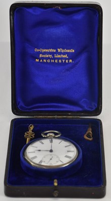 Lot 1485 - An early 20th century fine silver cased open...