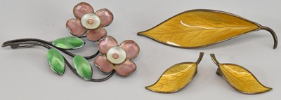 Lot 1322 - DAVID ANDERSEN; a Norwegian 925 hallmarked...