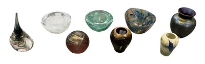 Lot 546 - OKRA; a modern contemporary art glass bowl,...