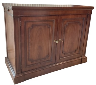 Lot 69 - A reproduction mahogany chiffonier, the top...