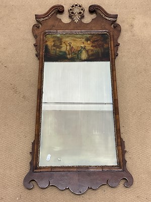 Lot 521 - A George I style figured walnut gilt...