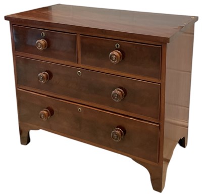 Lot 48 - A Victorian mahogany chest of two short over...