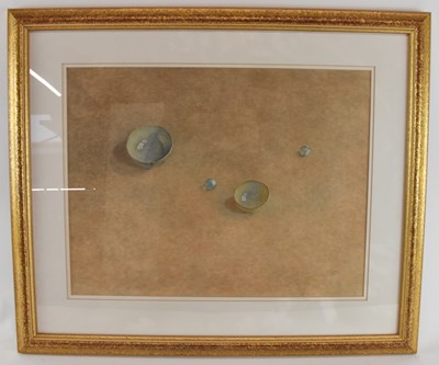 Lot 193 - SUE READ; watercolour, 'Two Bowls and Two...