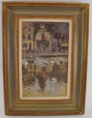 Lot 163 - ROBERT KING (born 1936); oil on canvas,...
