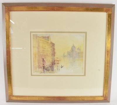 Lot 191 - ROBERT KING (born 1936); watercolour, 'Morning...