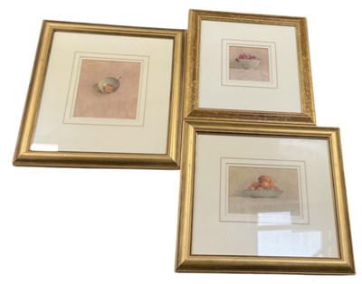 Lot 225 - SUE READ; three watercolours, still lifes of...