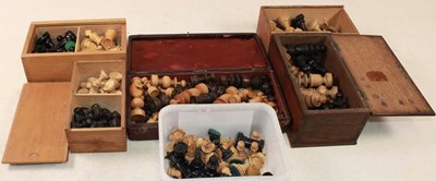 Lot 1020 - A group of various chess sets, including...
