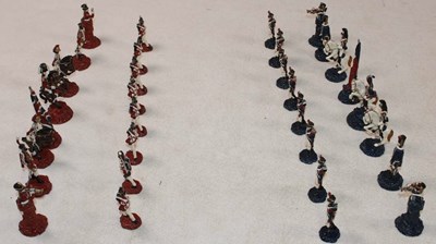 Lot 1010 - A vintage painted lead 'Battle of Waterloo'...
